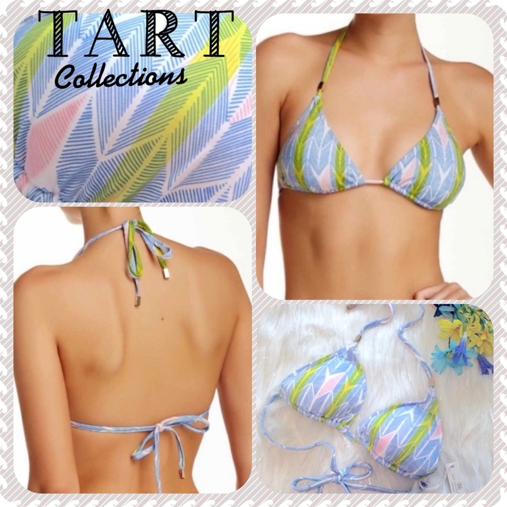 TART COLLECTIONS Nordstrom’s String Bikini Top Blue Print NWT